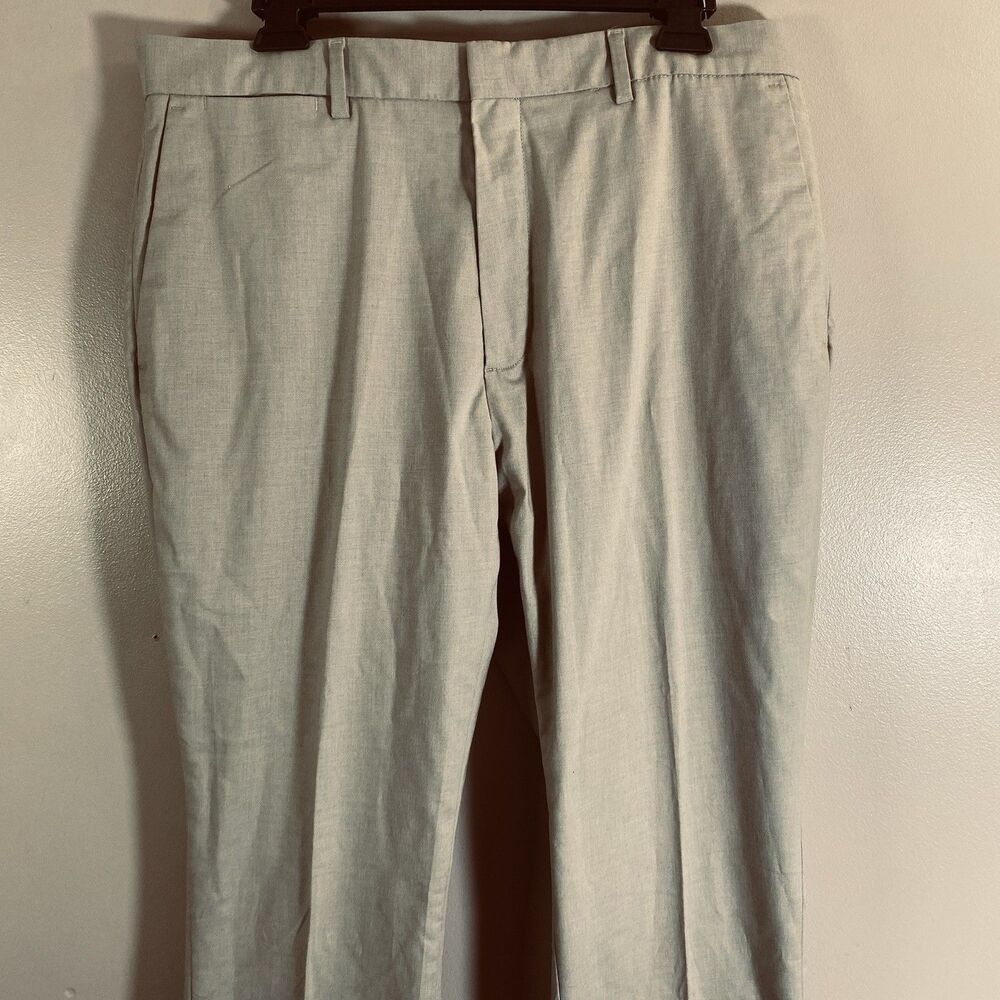 Banana Republic Core Temp Non Iron Slim Fit Tan Pants 33x32 Performance Stretch